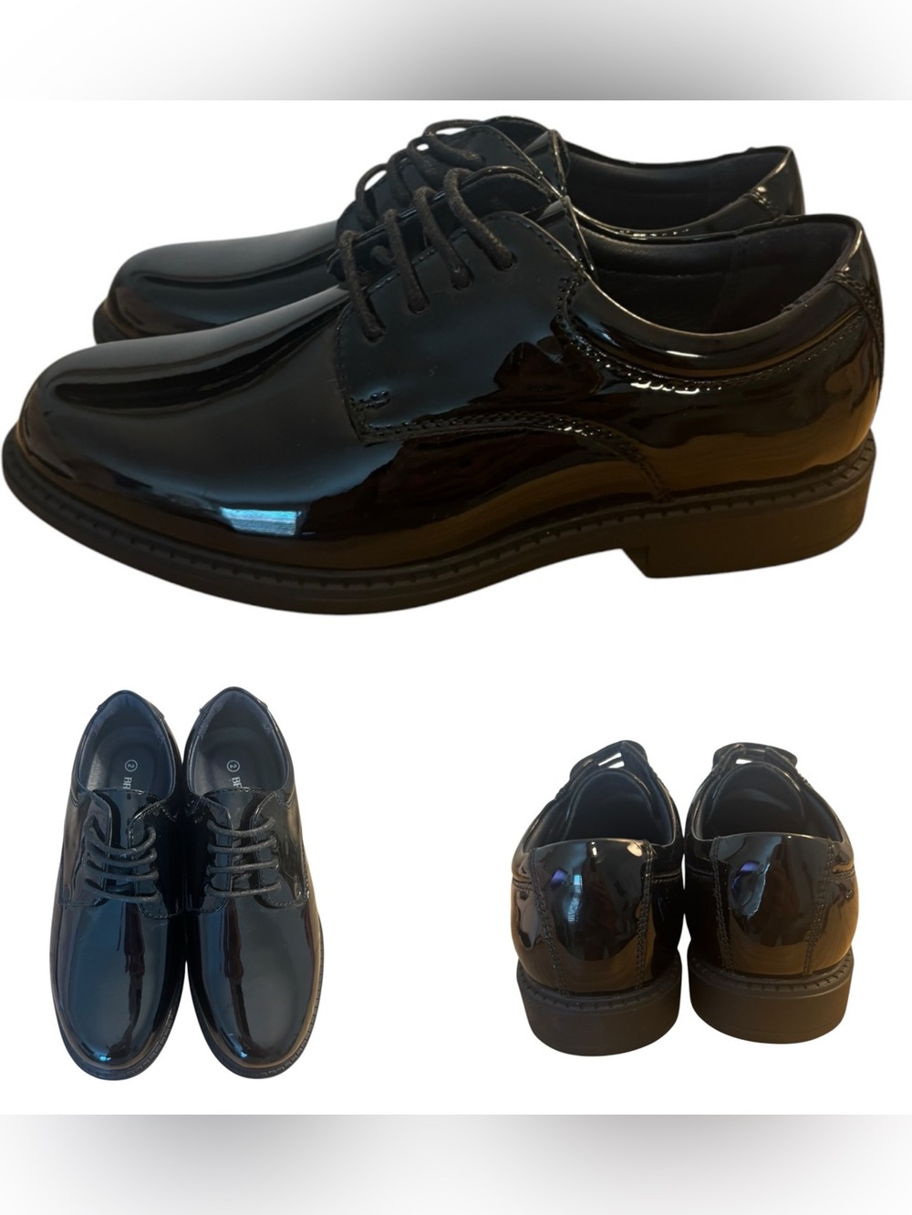 Bruno Marc Patent Oxford Dress Shoes